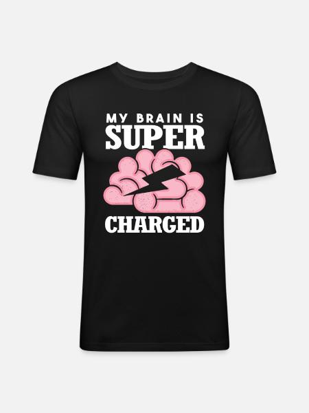 Funny Epilepsy - Men's Slim Fit T-Shirt - black