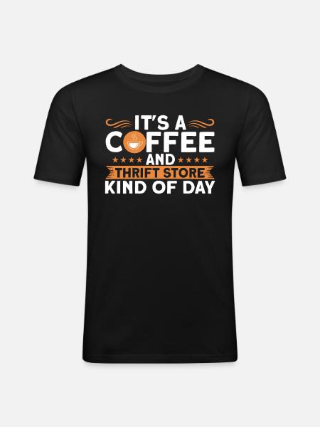 Thrifting Farm Sale - Men's Slim Fit T-Shirt - black