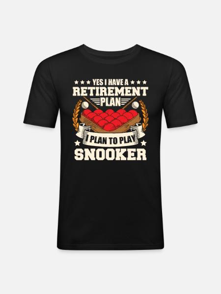Snooker Retirement - Men's Slim Fit T-Shirt - black