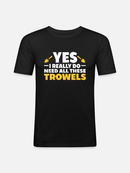 Archaeologist Gift Archaeology - Men's Slim Fit T-Shirt - black