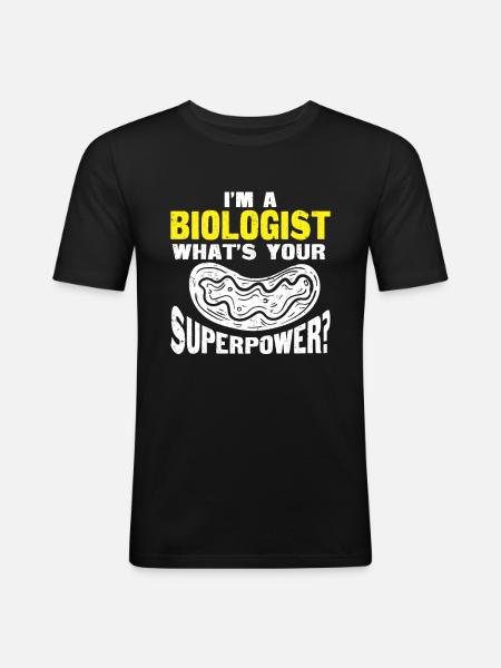 Biology Gift Biologist - Men's Slim Fit T-Shirt - black