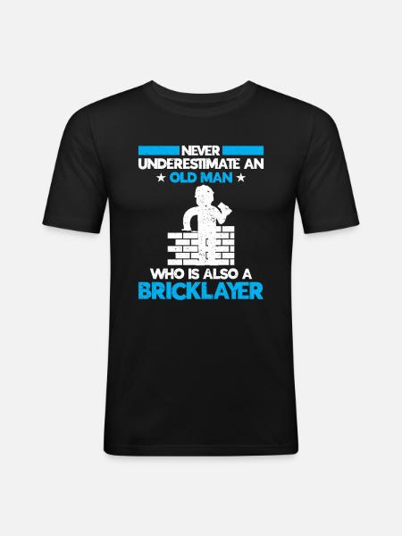 Mason Gift Profession Saying Mason - Men's Slim Fit T-Shirt - black