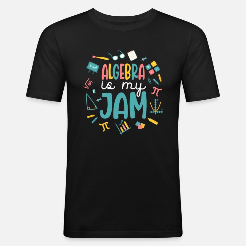 Algebra ist mein Ding - Männer Slim Fit T-Shirt - Schwarz