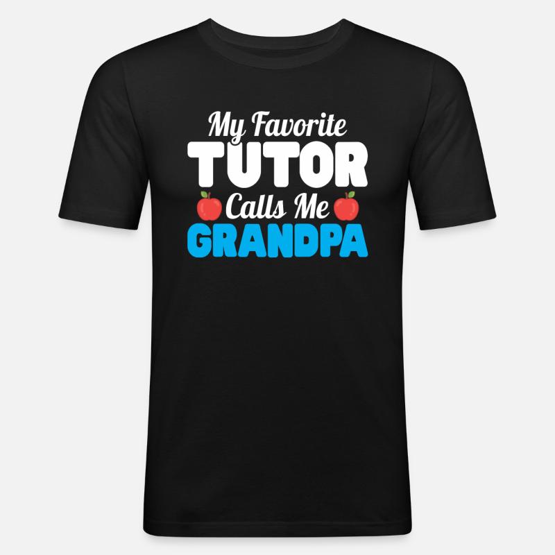 Tutor Geschenk Tutor - Männer Slim Fit T-Shirt - Schwarz