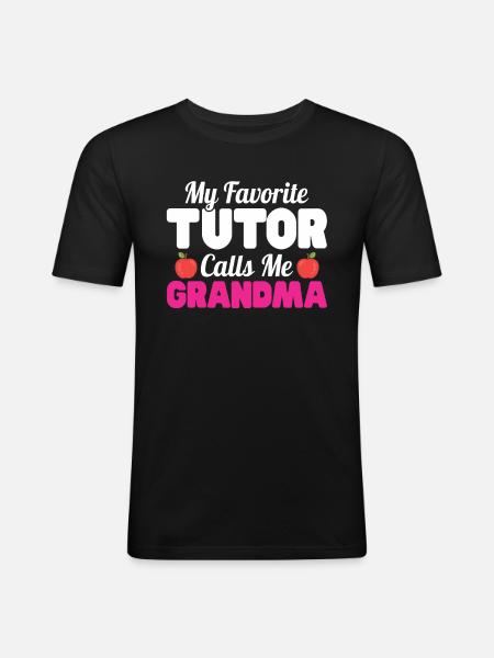 Tutor Gift Tutor - Men's Slim Fit T-Shirt - black
