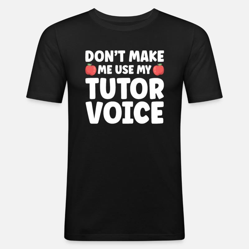 Tutor Geschenk Tutor - Männer Slim Fit T-Shirt - Schwarz