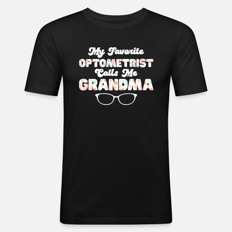 Optiker Geschenk Optometrie - Männer Slim Fit T-Shirt - Schwarz