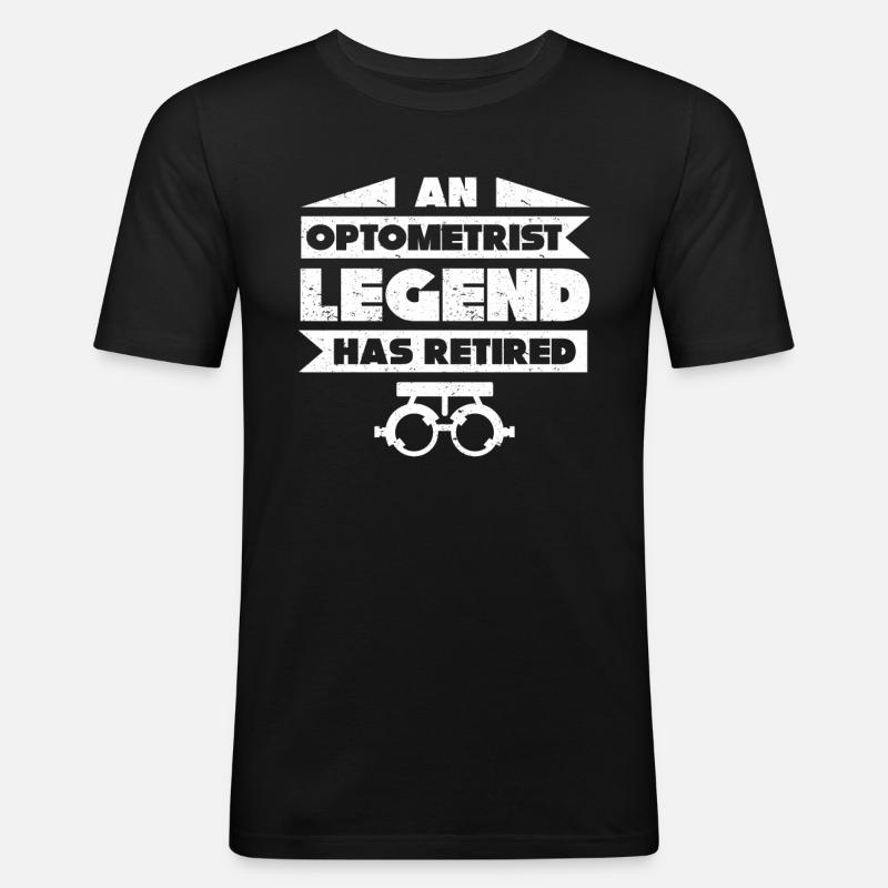 Optiker Geschenk Optometrie - Männer Slim Fit T-Shirt - Schwarz