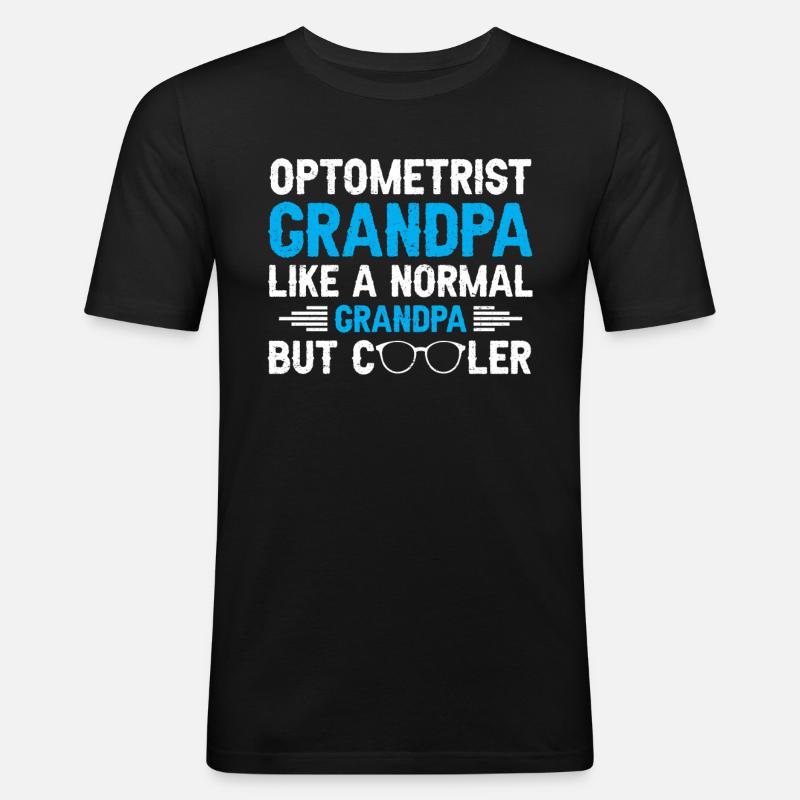 Opticien Gift Optometry - T-shirt près du corps Homme - noir