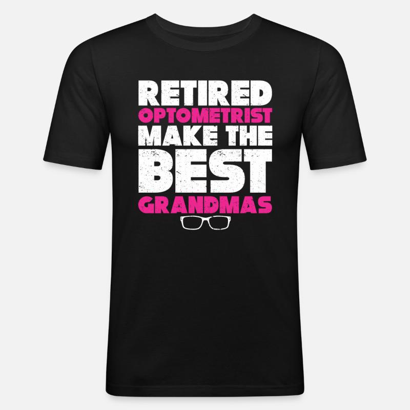 Optiker Geschenk Optometrie - Männer Slim Fit T-Shirt - Schwarz