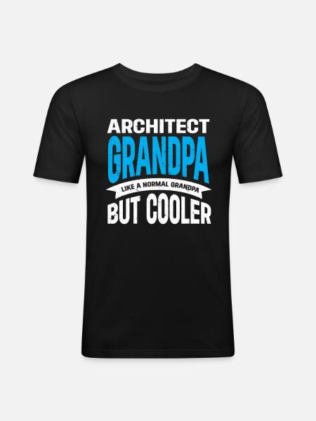 Architect's Gift, Architecture Lover - Men's Slim Fit T-Shirt - black