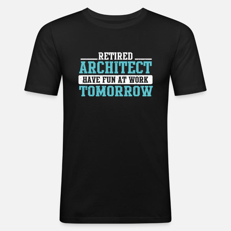 Architect's Gift, Architecture Lover - Men's Slim Fit T-Shirt - black
