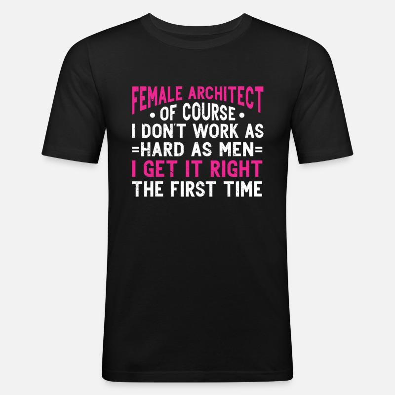 Architect's Gift, Architecture Lover - Men's Slim Fit T-Shirt - black