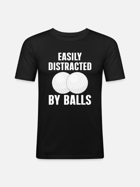 Golf Gift for Golfer - Men's Slim Fit T-Shirt - black