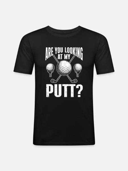 Golf Gift for Golfer - Men's Slim Fit T-Shirt - black