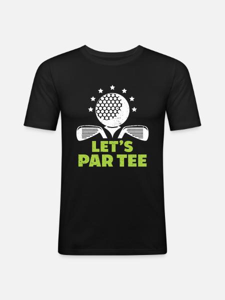 Golf Gift for Golfer - Men's Slim Fit T-Shirt - black