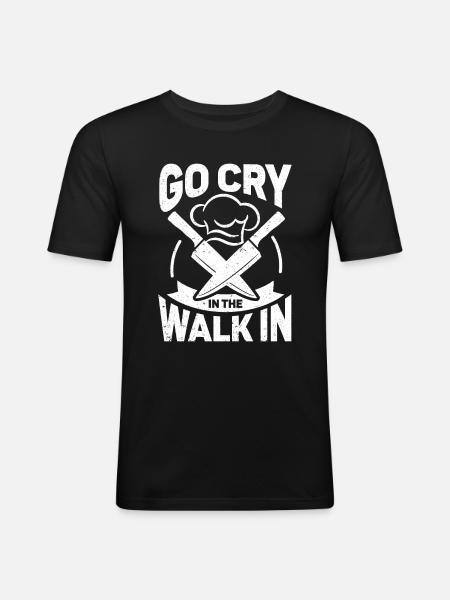 Funny Chef Gift Saying Chef - Men's Slim Fit T-Shirt - black