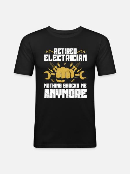 Electrician Gift - Men's Slim Fit T-Shirt - black