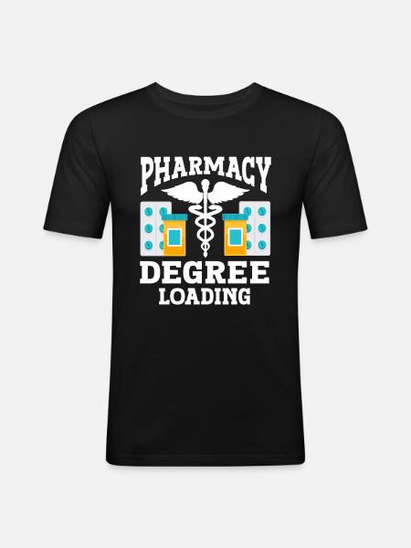 Apothecary Gift Pharmacy - Men's Slim Fit T-Shirt - black