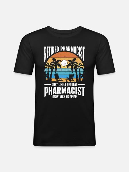 Apothecary Gift Pharmacy - Men's Slim Fit T-Shirt - black