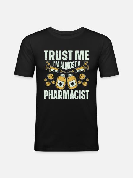 Apothecary Gift Pharmacy - Men's Slim Fit T-Shirt - black
