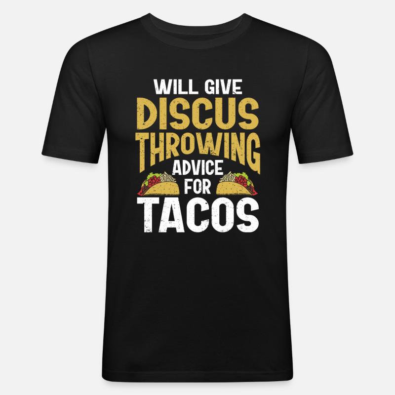 Discus thrower Athletics Disc throw - Men's Slim Fit T-Shirt - black