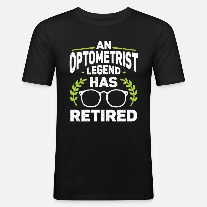 Optométriste Optométriste Optométrie - T-shirt près du corps Homme - noir