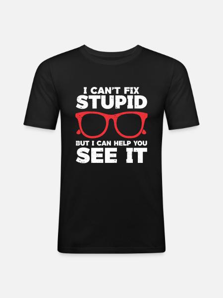 Optometrist Optometrist Optometry - Men's Slim Fit T-Shirt - black