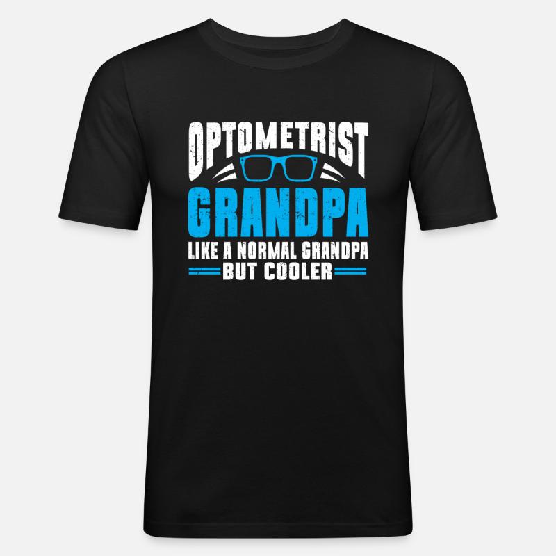 Optométriste Optométriste Optométrie - T-shirt près du corps Homme - noir