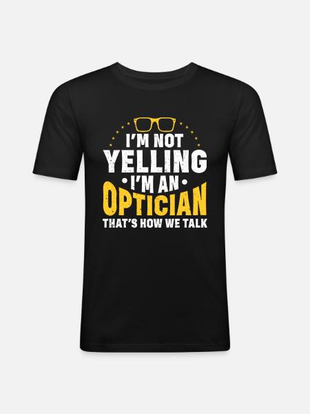 Optometrist Optometrist Optometry - Men's Slim Fit T-Shirt - black