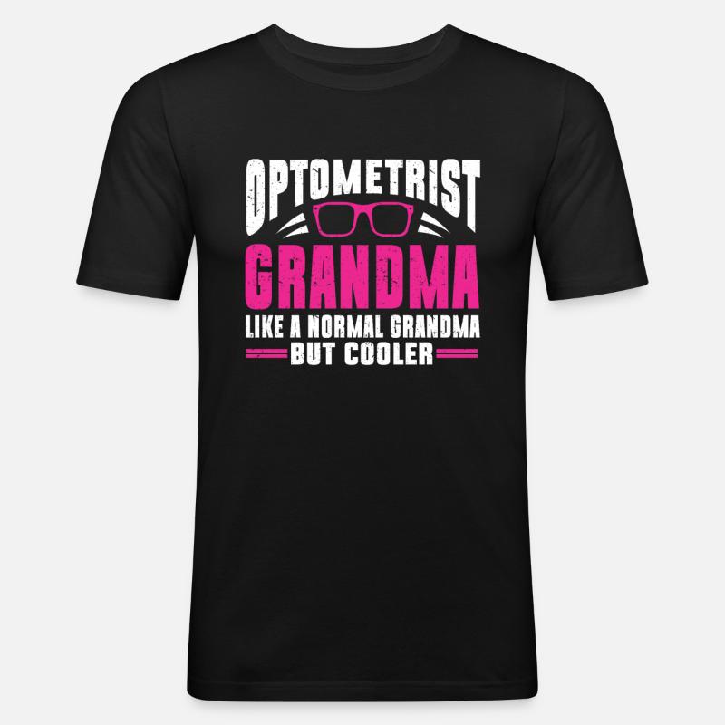 Optométriste Optométriste Optométrie - T-shirt près du corps Homme - noir