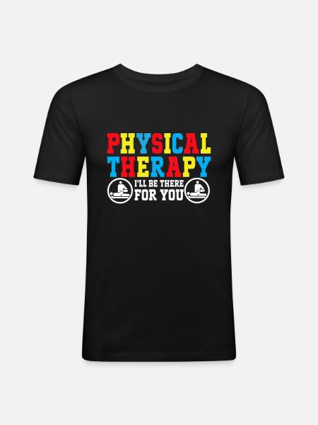 Physiotherapist Physiotherapy - Men's Slim Fit T-Shirt - black