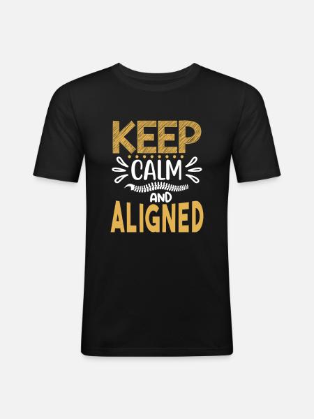 Chiropractor Chiropractic - Men's Slim Fit T-Shirt - black