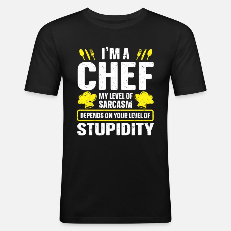 Chef Kitchen Chef - Men's Slim Fit T-Shirt - black