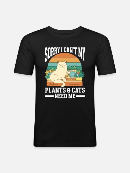 Gartenbau LandschaftsbauGarten Gärtner - Männer Slim Fit T-Shirt - Schwarz