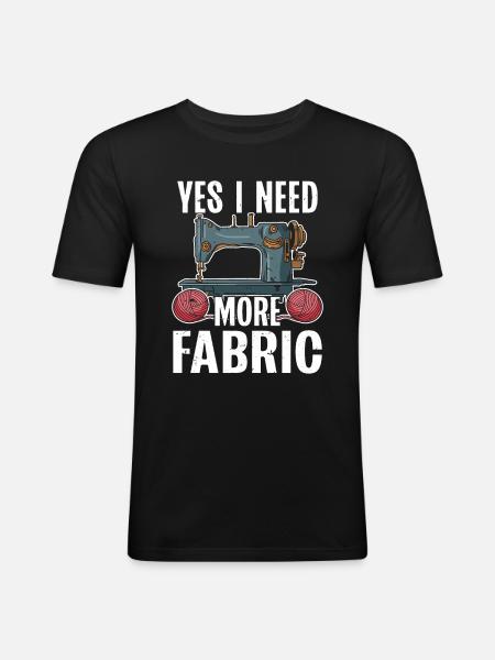 Quilter Sewing Knitting Quilting - Men's Slim Fit T-Shirt - black