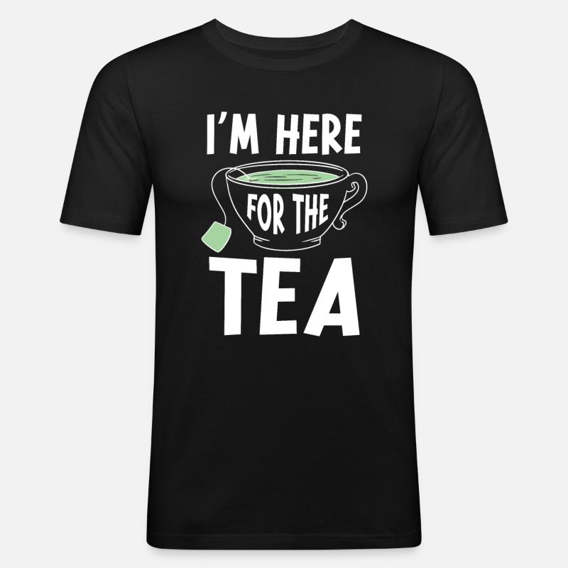 Tea Drinker Tea - Men's Slim Fit T-Shirt - black