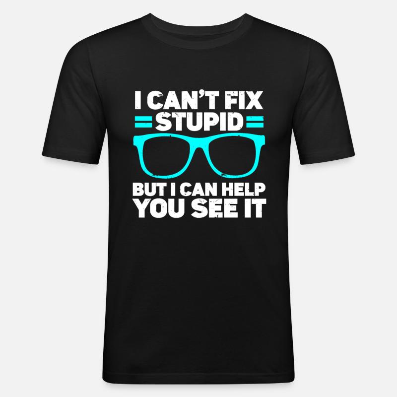 Optometrist Optician Optometry - Männer Slim Fit T-Shirt - Schwarz