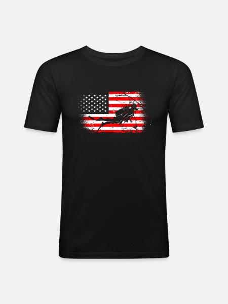 Diving Diver - Men's Slim Fit T-Shirt - black