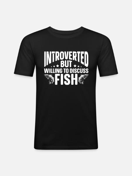 Fun Introvert Gifts - Men's Slim Fit T-Shirt - black