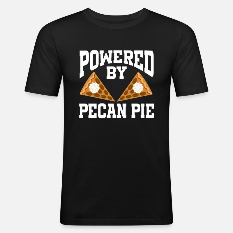 Powered By Pecan Pie - Men's Slim Fit T-Shirt - black