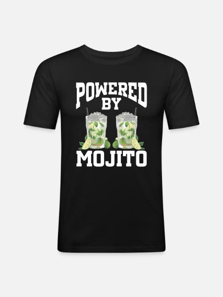 Powered By Mojito - Men's Slim Fit T-Shirt - black