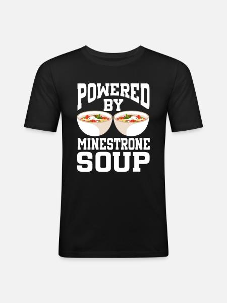 Soupe Powered By Minestrone - T-shirt près du corps Homme - noir