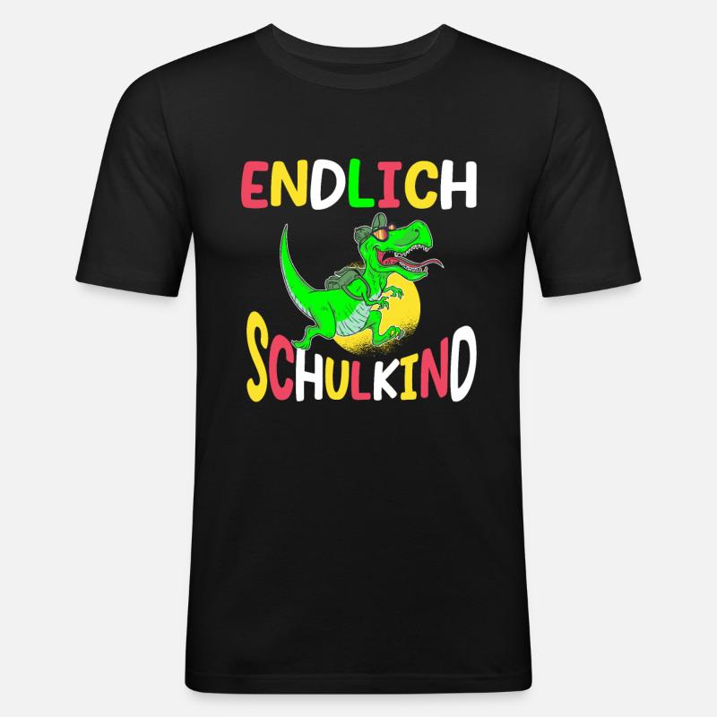 School 1. Grade - Männer Slim Fit T-Shirt - Schwarz