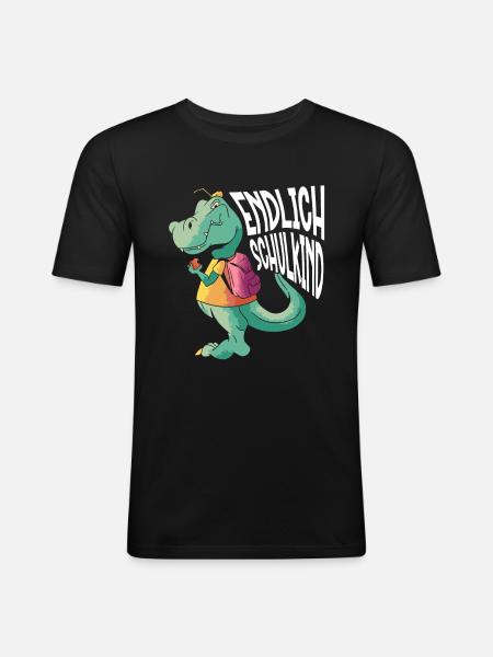 School 1st Grade - Men's Slim Fit T-Shirt - black