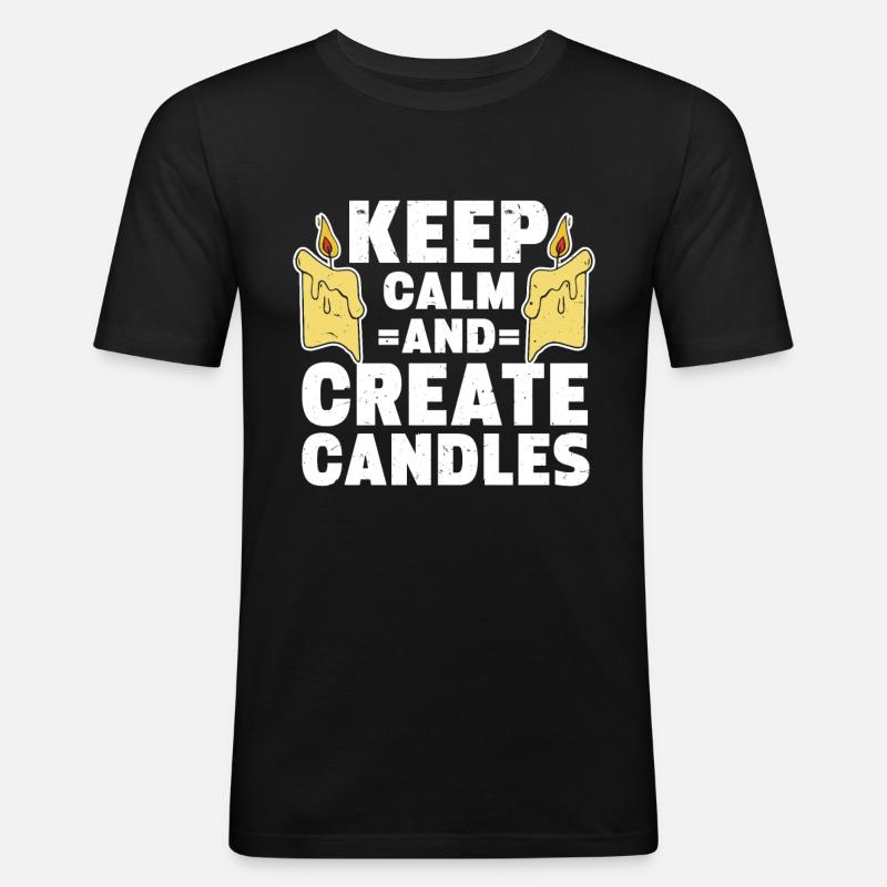 Candle Maker Candle Making - Men's Slim Fit T-Shirt - black