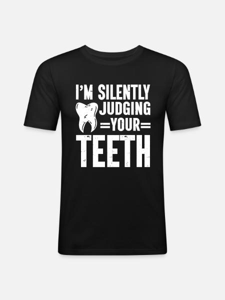 Dentist Dental - Men's Slim Fit T-Shirt - black