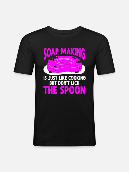 Soap Making Soap Maker - Men's Slim Fit T-Shirt - black