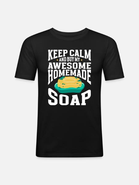 Soap Making Soap Maker - Men's Slim Fit T-Shirt - black