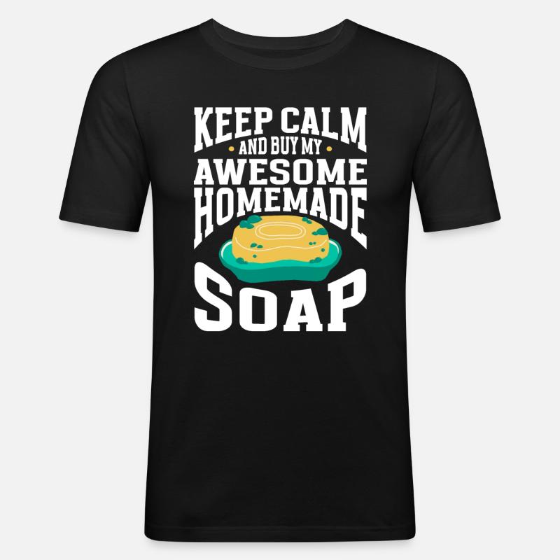 Soap Making Soap Maker - Männer Slim Fit T-Shirt - Schwarz